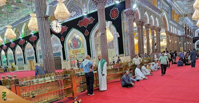 كاروان هاى سازمان حج و زيارت لحظه تحويل سال ١٤٠٣